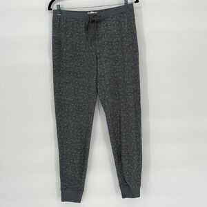 Lauren Conrad Jogger Pants Polka Dot Knit Small Gray